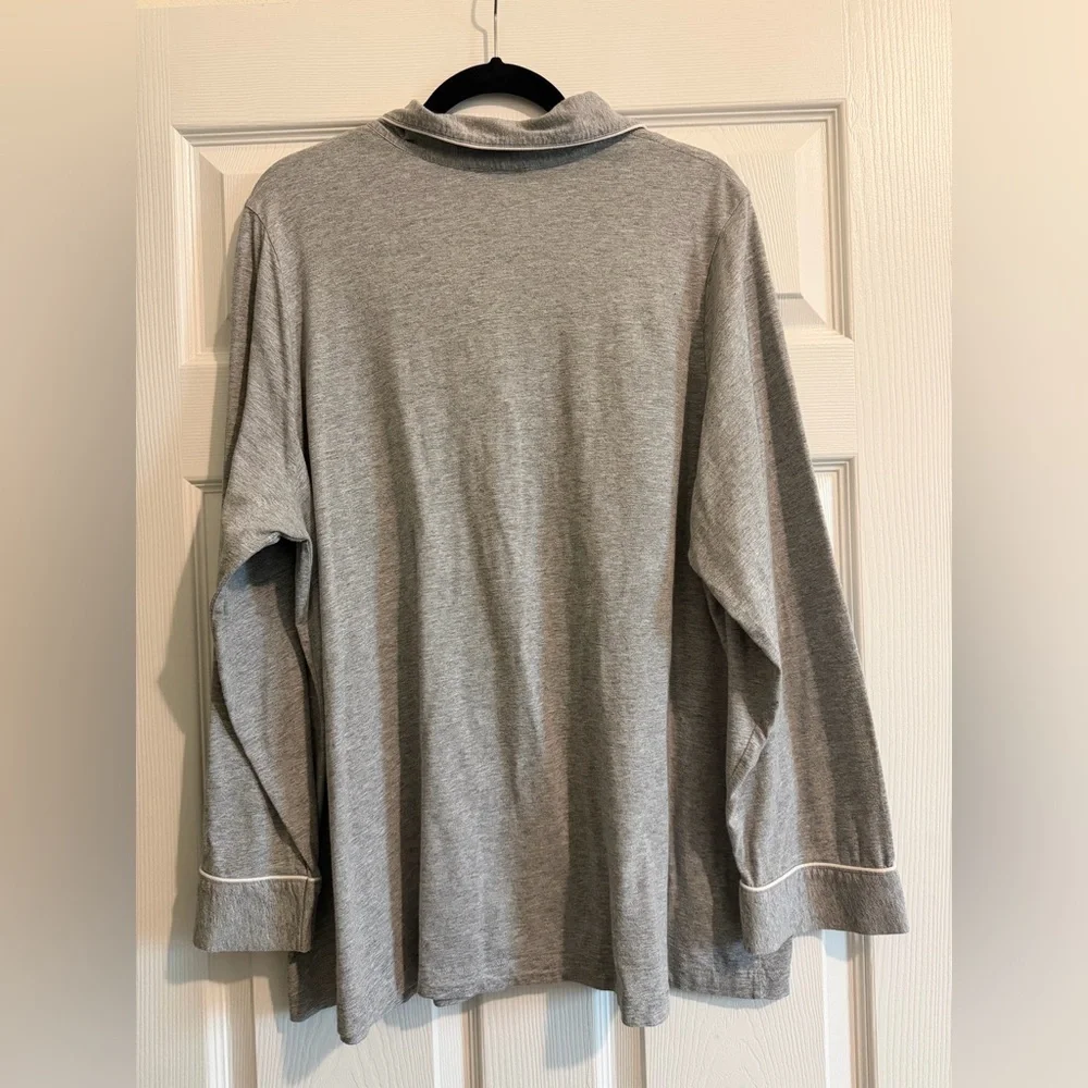 Ralph Lauren Gray Pajama  Top